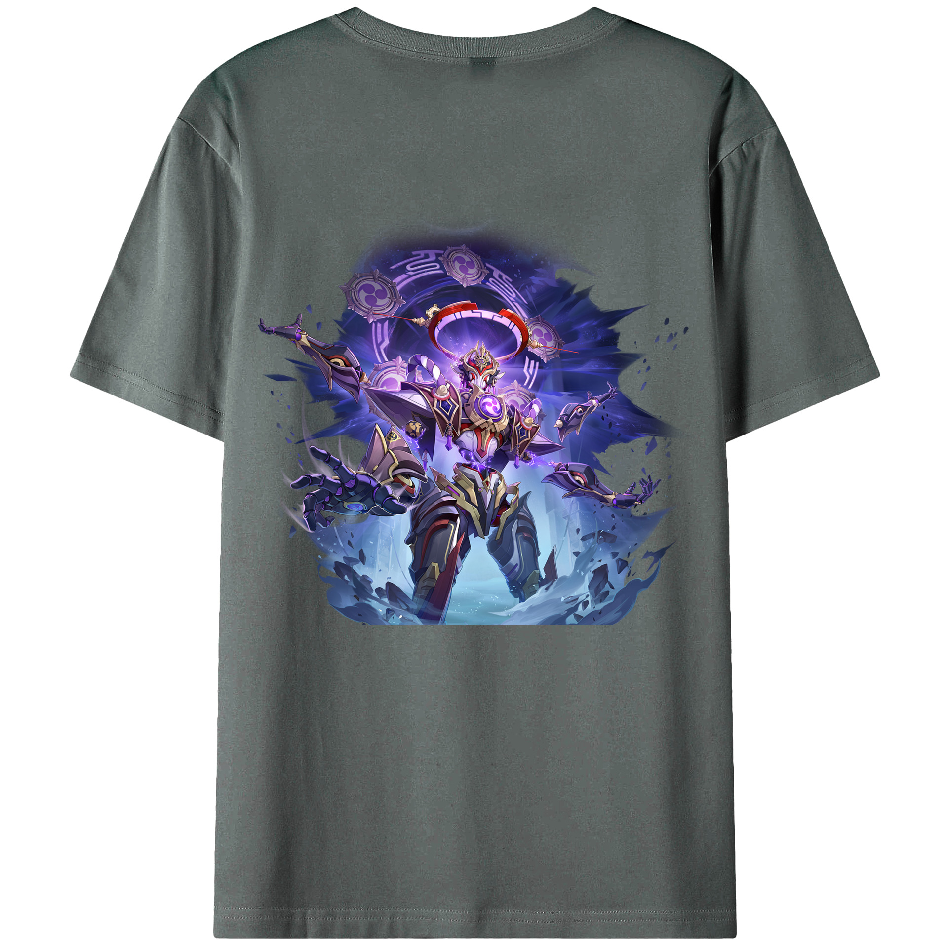 げんし神 さんペい genshin Sanpei 綿100％ メンズ半袖Tシャツ（バックプリント） 通気性